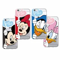 

Cute Minnie Mickey Cartoon Donald Duck Daisy Soft Phone Case Fundas Coque For iPhone 11 Pro 7 7Plus 6S 8 8PLUS X XS Max