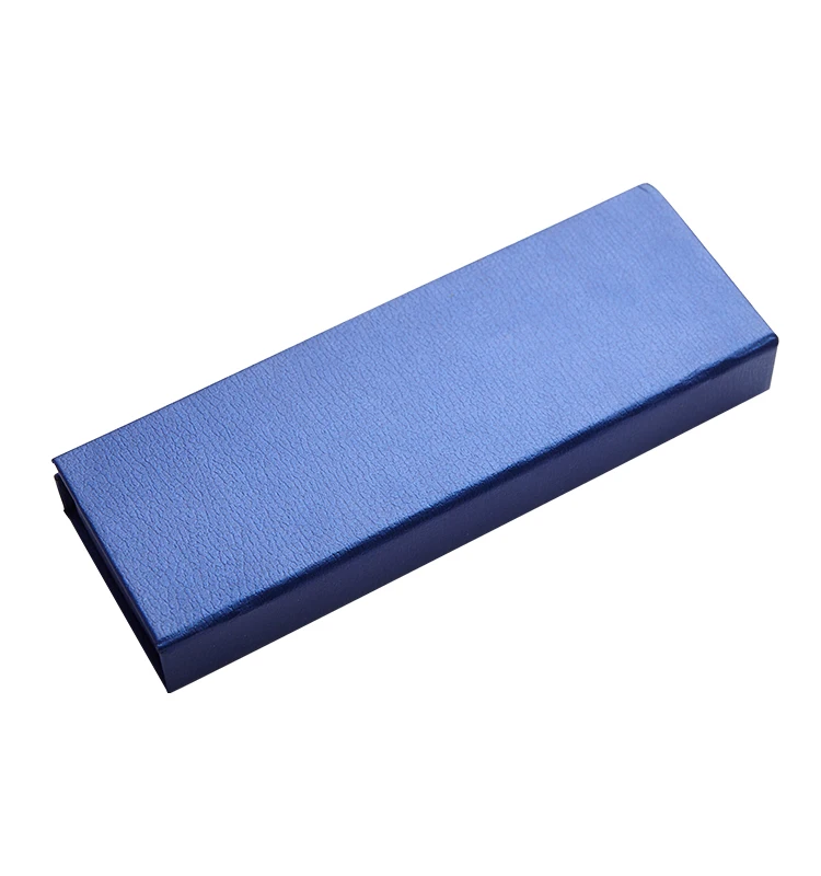 定制标志流行豪华笔包装彩色长方形皮革礼品笔盒
