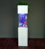 Acrylic fish tank aquarium with LED aquarium light with high-brightness bead wood wall divider