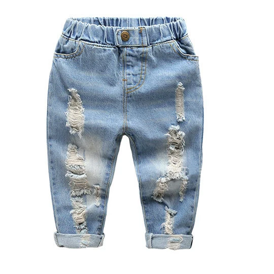 

2017 spring autumn new fashion europe the united States children's boys clothing men pants hole jeans for 3-8years old, Picture