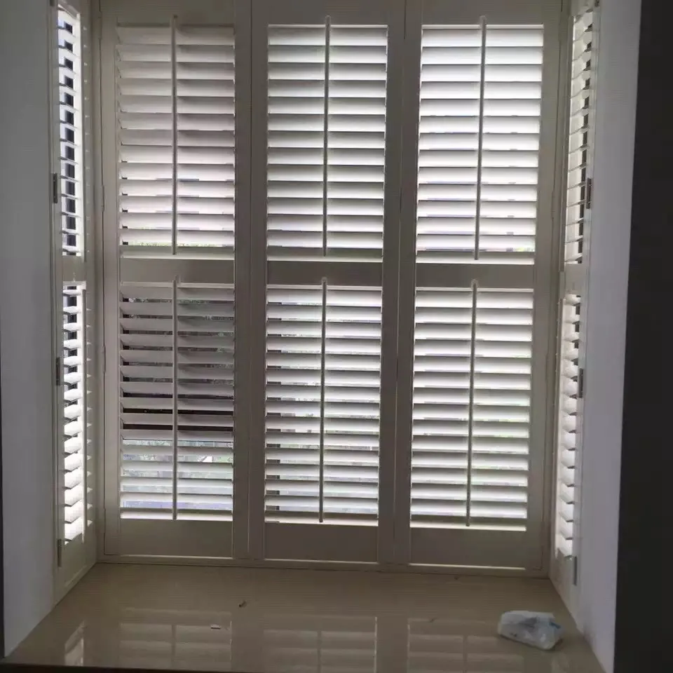 Vinyl Plantation Shutter Profiles Plastic Louver Window Shutter Parts