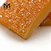 Wholesale factory square cut amber druzy cabochon natural druzy stone price