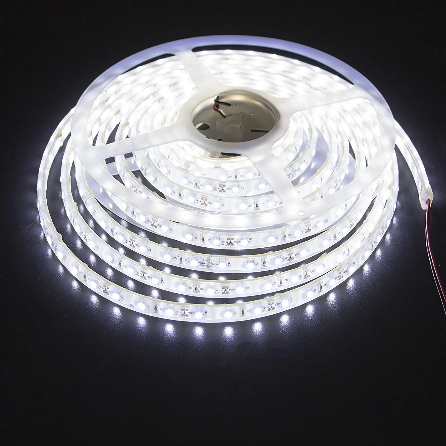 Super Bright Cool White 6000k 5 Meter Dc12v 24w Smd3528 150leds Ip68 ...