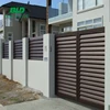 Prefab modern design slat fencing privacy fixed cast aluminum louver gate