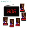 SINGCALL Service Pager Button Table Holder Wireless Calling System