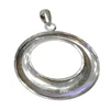 Beadsnice Silver Jewelry Blank Necklace Pendant Round Bezel 36974