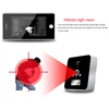 Home Security built-in battery night vision peephole door viewer camera with cover