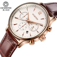

2017 Mens Top Brand Luxury OCHSTIN Men Military Sport Wrist Watch Chronograph Leather Quartz Ochstin Watch