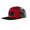 Red 3D Letter Embroidery 6 Panel Plain Blank Snapback Hat, Flat Hiphop Cap