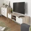 Living room furniture bohemian white wooden wholesale uk tv stands