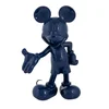 Famous glossy color effect cartoon character design resin Mickey Mouse statue