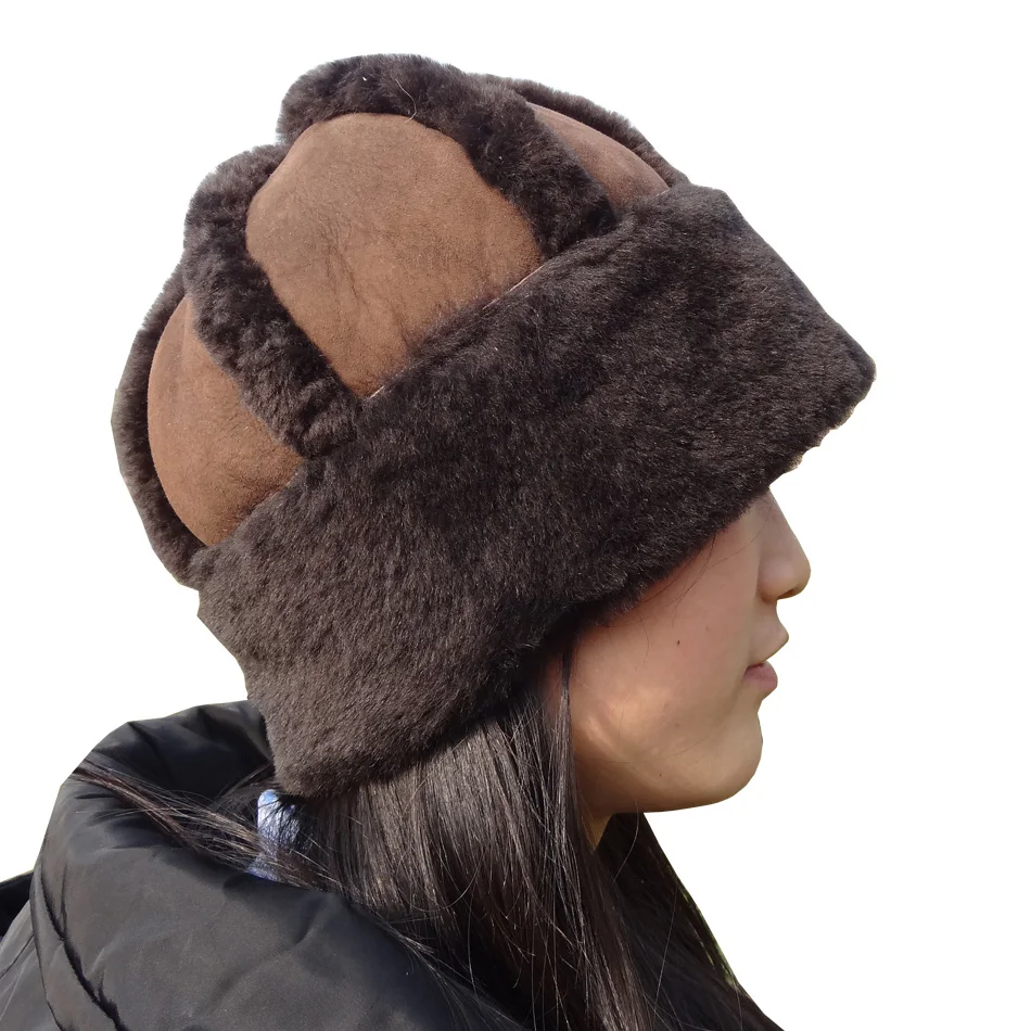 热卖羊皮皮帽韩国冬季女孩帽子