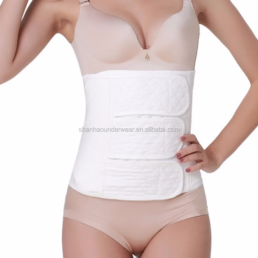 

Soft cotton abdominal binder pregnancy postpartum recovery tummy belly body shaper belt US EU sizing
