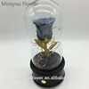 Wholesale grey color preserved roses flower forever roses bluetooth music box bluetooth MP3 music loudspeaker