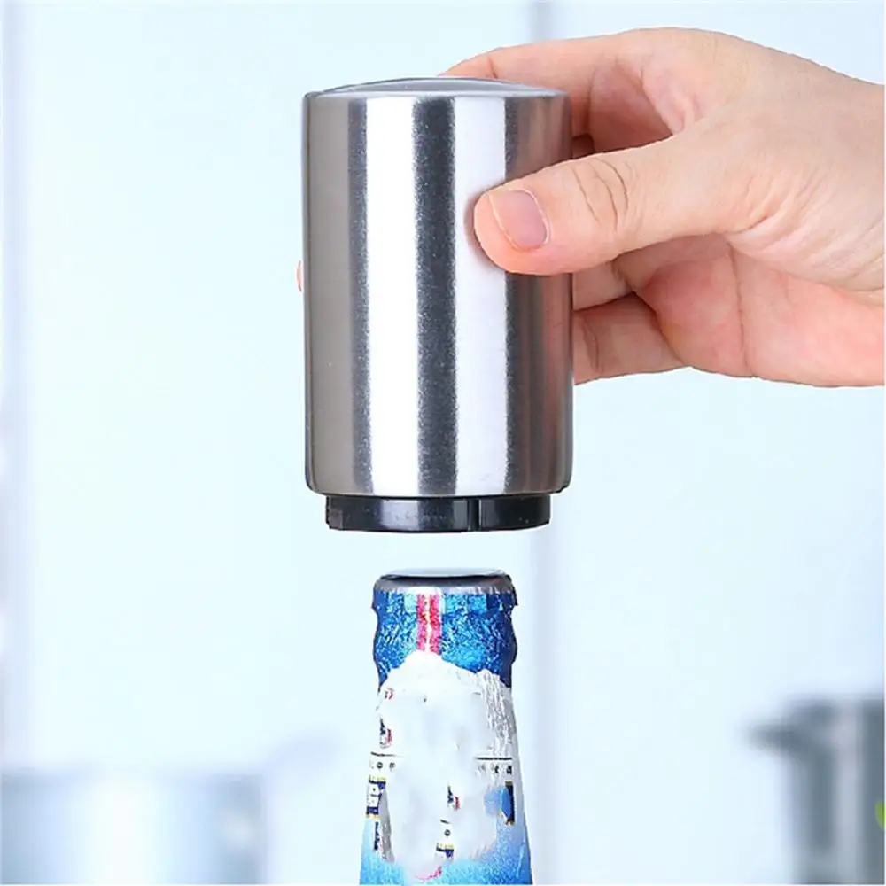 

High Quality Stainless Steel Automatic Bottle Openers Automatic Beer Opener, Silver