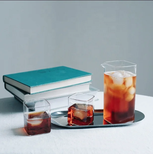 
Square 400ml Coffee pots with two pieces cup 