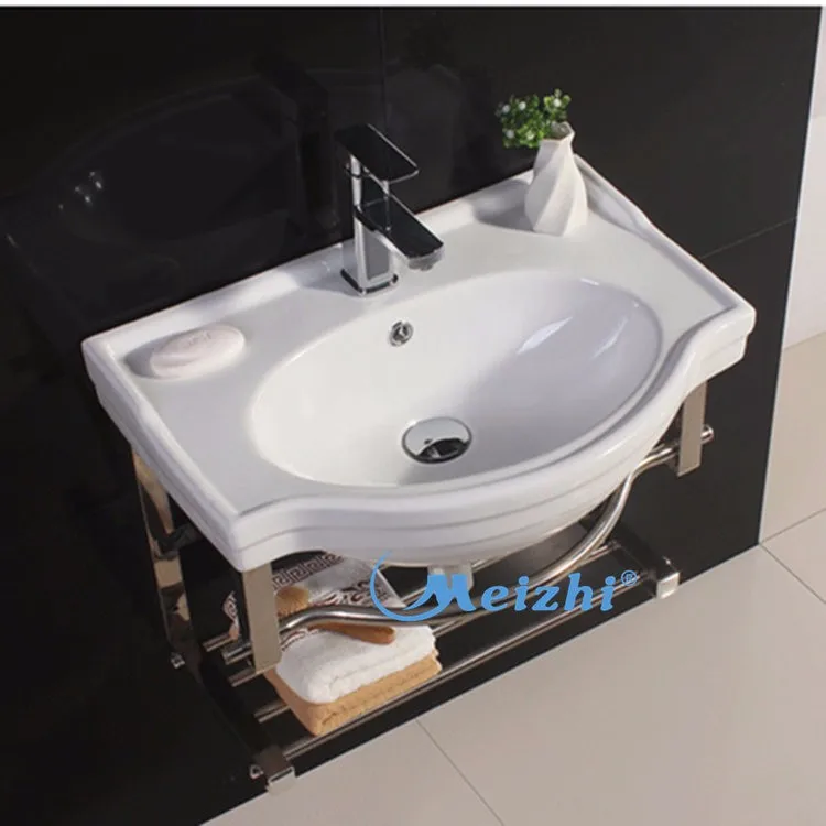 Irregular shape sinks wash basin with stand