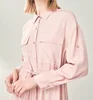 New design autumn acetate office lady dress high waist long sleeve shirt