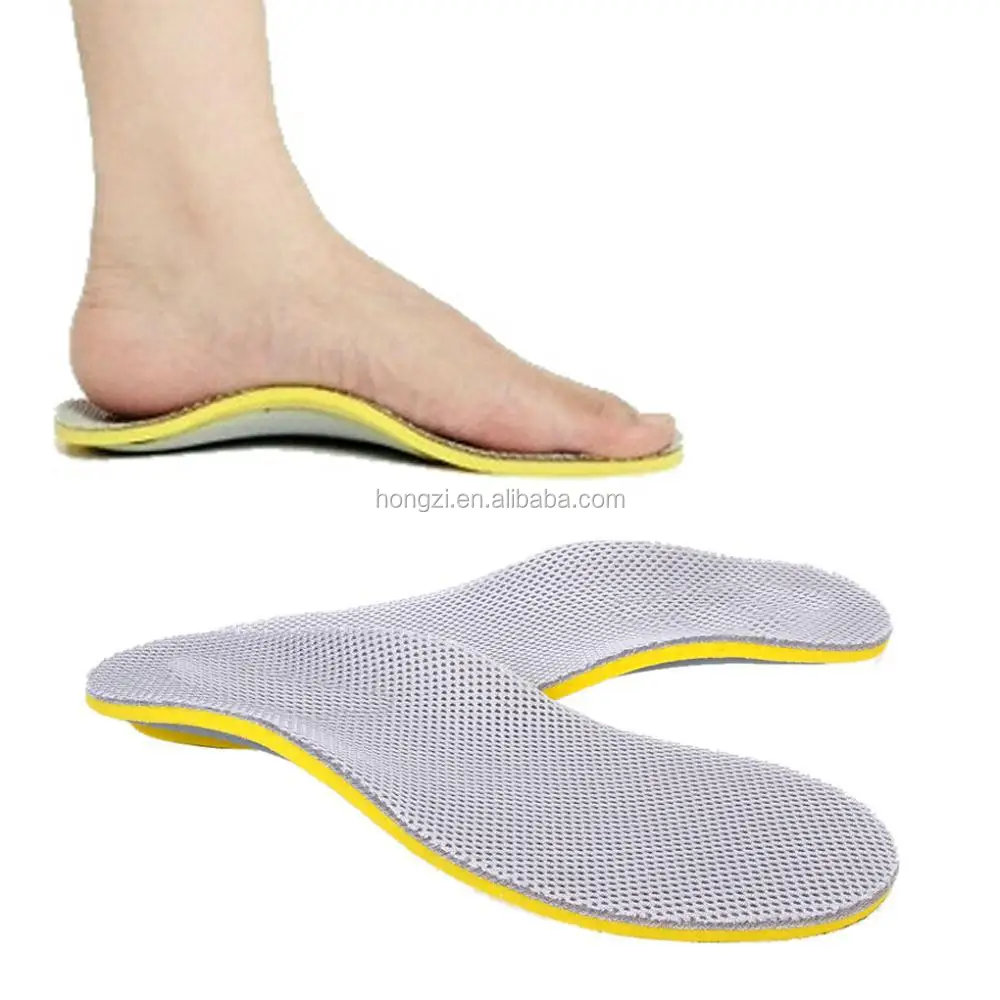 

Comfortable Breathable Excellent Unisex Insoles Corrective Arch Support Shoe Insoles Flatfoot Pain Relief, Black