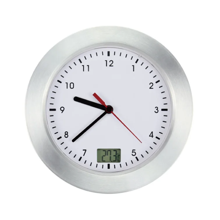 Horloge Salle De Bain étanche Tbest - Ventouse Incluse Rouge