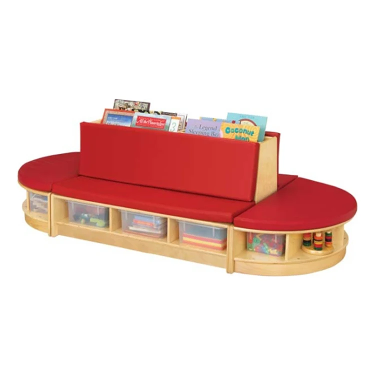 School Wooden Table Bench Sofa Seat Cushion Library Furniture