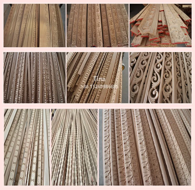 Carved decorative wood moulding