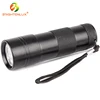 Hot Sale Customized Logo Printed Metal Black light 12 led 365nm uv led flashlight