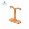 Creative bamboo fruit rack banana tree holder with stainless hook