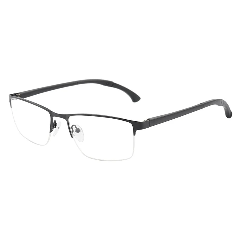 

Colorful TR90 Temple Eyewear Metal For Men Optical Frames, S.black