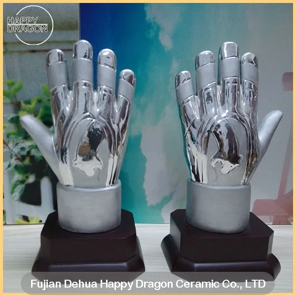 Ceramic Glove Sports Trophies