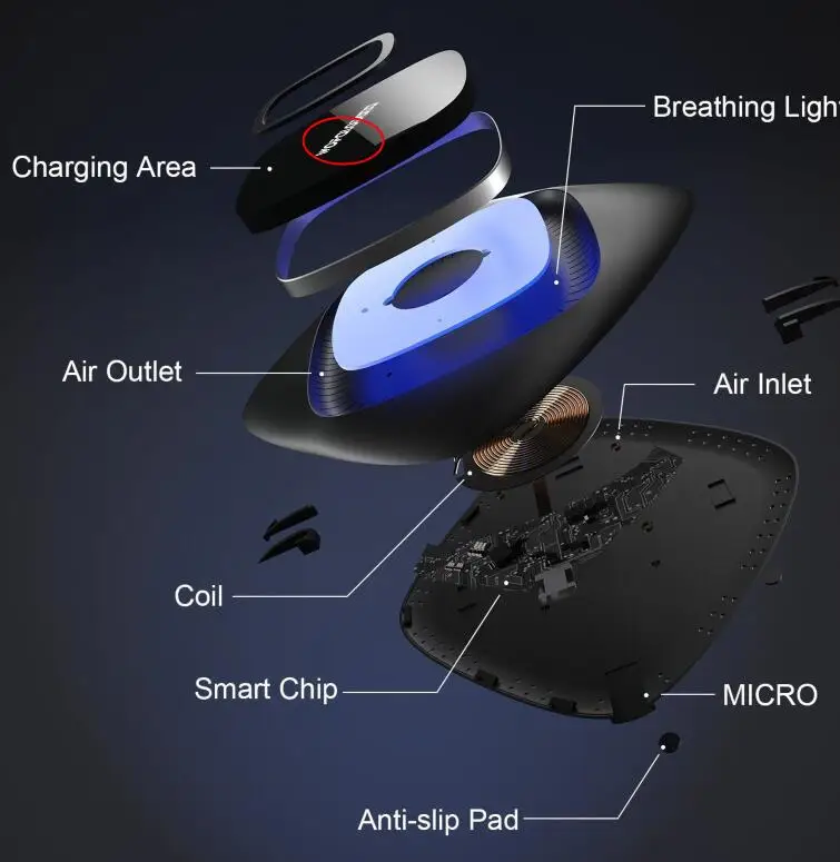 7.5W wireless fast charger base, qi certifed fast wireless charger.jpg