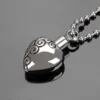 Stainless Steel Casting Silver Plating Funeral Cremation Jewelry Pet Ash Pendant