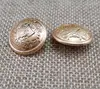 Manufacturers Supply Electroplating Sand Nickel Gold Metal Button Double Deer Pattern British Style coat Button