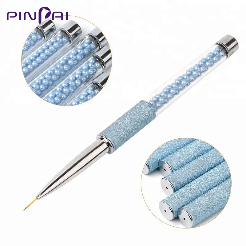 

PinPai 2017 new painting gel nail art brush 3 sizes nail brushes, Blue