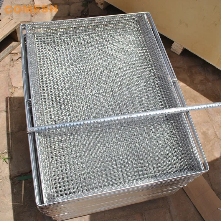 Stainless Steel Wire Mesh Oven Tray / Hollowed Stainless Steel Trays