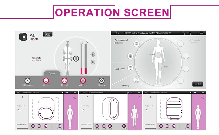Equipamento de beleza de alta qualidade vertical velashape 3 máquina de emagrecimento