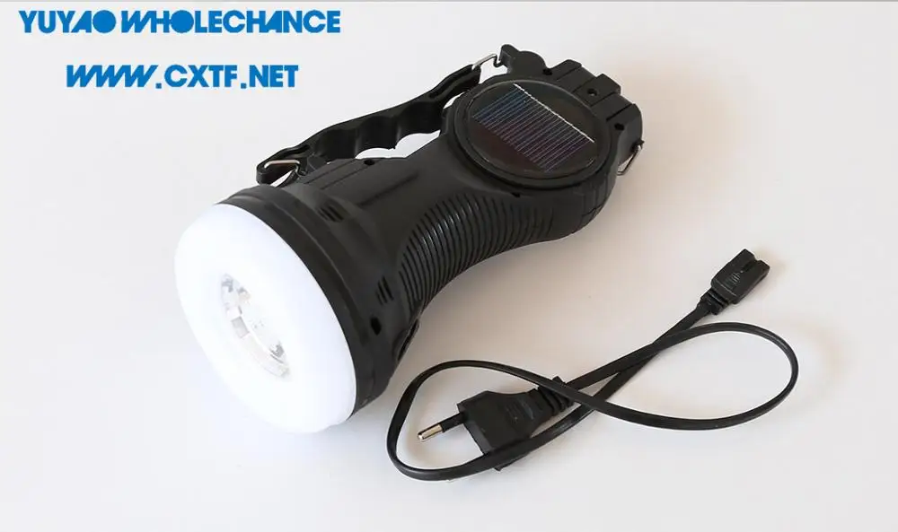 Rotatable Book Light Solar Rechargeable 1w Led Flashlight With Working
