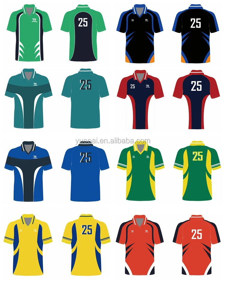 Custom Made Sublimated Printing Cricket Shirt Sport Team Jersey - Buy ...