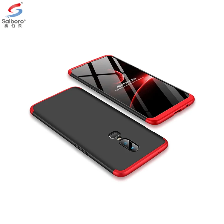 

GKK Shockproof 3 in 1 protective hard hybrid case for oneplus 6 case for one plus 6, Multi-color, can be customized