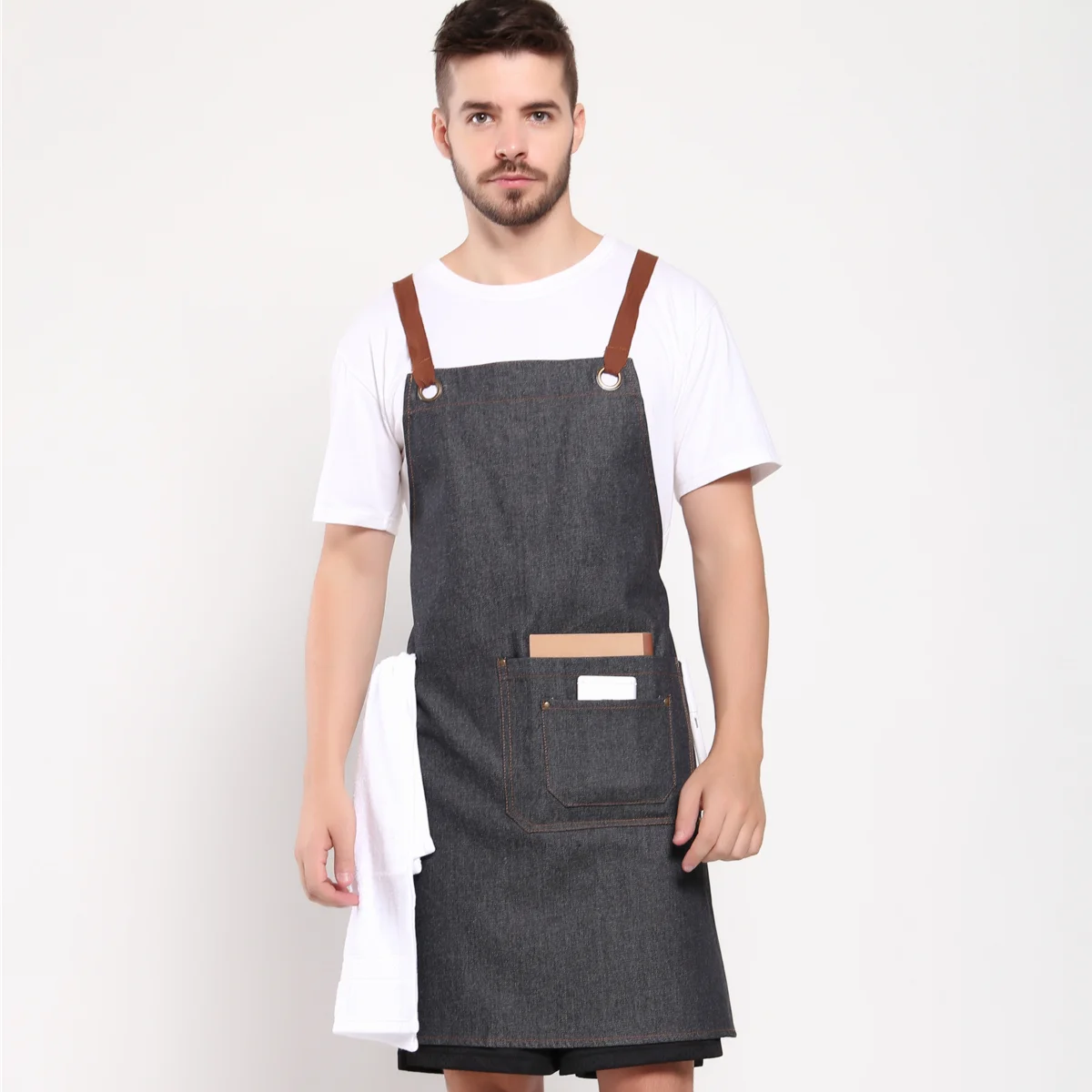 

Original High Quality cotton japanese barber denim barista apron