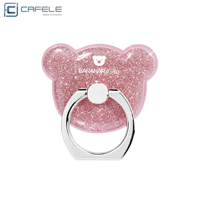 

CAFELE original glitter luxury 360 degree finger ring magnetic car stand universal bling smartphone holder for iphone, Pink;goldsilver