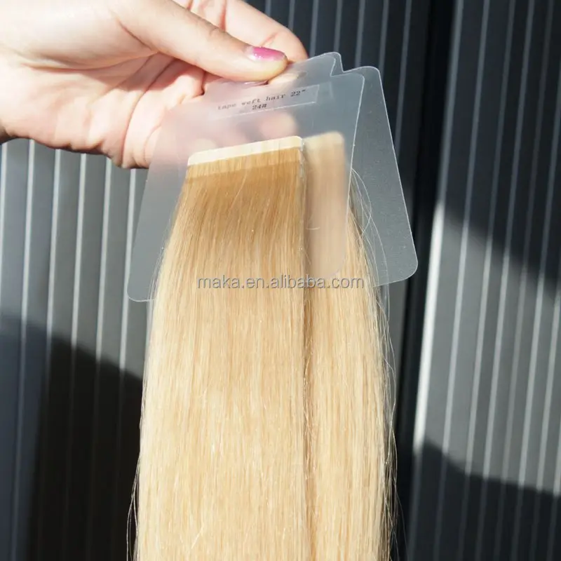 

Straight hair weft for 100% human hair tape extension