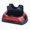 Customized Multi Function USB3.0 Dual SATA HDD Docking Station Driver for 2.5''/3.5''Hard Drive Card Reader