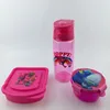 Hot selling plastic lunch box set with water bottle