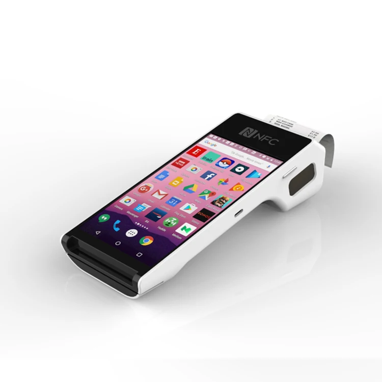 PT50 All In One Mobile Pos Touch Barcode Scanner Terminal Printer 58 Thermal Android Pos system