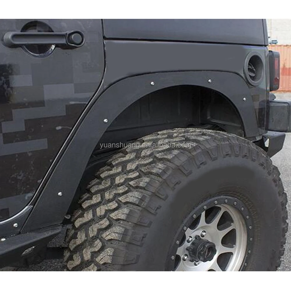Wheel Arch For Jeep Wrangler Jk 2007+ Fender Flares Set Fit Car Body