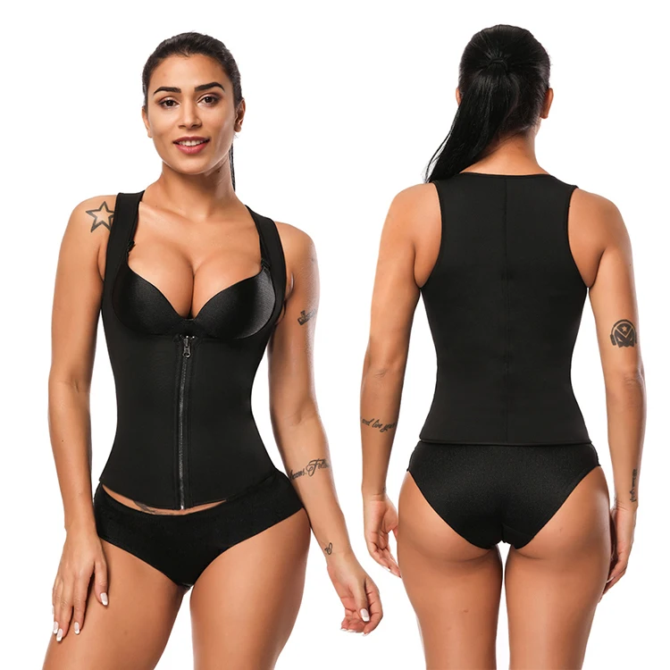 

Best Materials Running Workout Neoprene Slimming Vest Women Body Shaper, Black for women body shaper