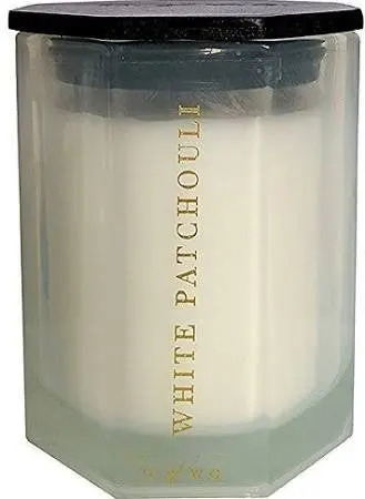 M Of W G White Patchouli Scented Candle In Octagon Jar With M Of W G White Patchouli Scented Candle In Octagon Jar With Wood Lid Lead