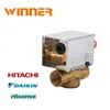 3/4" 3 way spring-return actuator motorized ball valve with Square Drive for HVAC