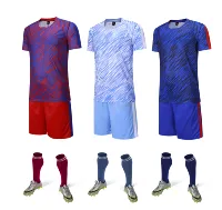 

Colorful Cheap Factory Custom 100% Polyester Soccer Uniform